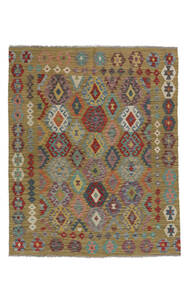  154X193 Klein Kelim Afghan Old Stil Teppich Wolle, Carpetvista