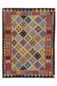 Tapete Oriental Kilim Afegão Old Style 150X195 Castanho/Vermelho Escuro (Lã, Afeganistão)