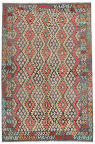  Kelim Afghan Old Style Matot 198X303 Ruskea/Oranssi Carpetvista