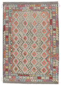 Kelim Afghan Old Stil Teppich 200X300 Dunkelgelb/Braun Wolle, Afghanistan Carpetvista