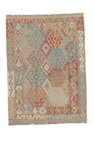 125X171 Tapete Kilim Afegão Old Style Oriental Castanho/Laranja (Lã, Afeganistão) Carpetvista
