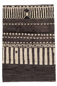 Moroccan Berber - Afghanistan Rug 115X168 Black/Beige Wool, Afghanistan Carpetvista