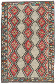 200X306 絨毯 キリム アフガン オールド スタイル オリエンタル 茶色/ブラック (ウール, アフガニスタン) Carpetvista