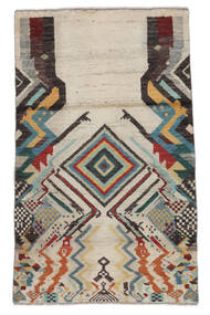  Moroccan Berber - Afghanistan 141X199 ウール 絨毯 ベージュ/ブラック 小 Carpetvista