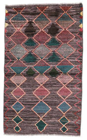  Moroccan Berber - Afghanistan 84X139 Wool Rug Dark Red/Black Small Carpetvista
