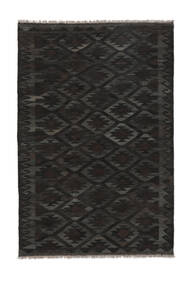 Kilim Ariana Rug 126X188 Black Wool, Afghanistan Carpetvista