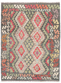 134X172 絨毯 オリエンタル キリム アフガン オールド スタイル 茶色/レッド (ウール, アフガニスタン) Carpetvista