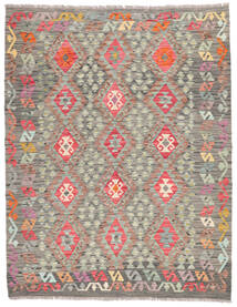 Kelim Afghan Old Style Tæppe 157X197 Brun/Mørkegul Uld, Afghanistan Carpetvista