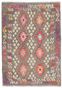  129X180 Kelim Afghan Old Style Teppe Brun/Beige Afghanistan Carpetvista