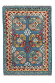 105X147 Tapete Afegão Fine Oriental Castanho/Azul Escuro (Lã, Afeganistão) Carpetvista