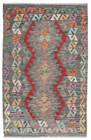  Kilim Afegão Old Style Tapete 98X150 Lã Castanho/Cinza Escuro Pequeno Carpetvista