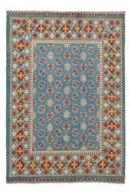 207X294 絨毯 オリエンタル アフガン Fine ダークグレー/茶色 (ウール, アフガニスタン) Carpetvista