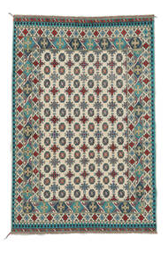  195X288 Medallion Afghan Fine Rug Wool, Carpetvista