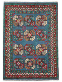 Tappeto Afghan Fine 200X281 Rosso Scuro/Blu Scuro (Lana, Afghanistan)