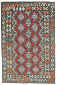 絨毯 オリエンタル キリム アフガン オールド スタイル 119X178 茶色/ダークレッド (ウール, アフガニスタン)