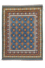 Afghan Fine Matta 156X199 Brun/Mörkblå Ull, Afghanistan Carpetvista