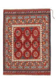  105X136 Medallion Small Afghan Fine Rug Wool, Carpetvista