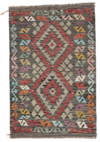 97X149 Kelim Afghan Old Style Matta Orientalisk Brun/Svart (Ull, Afghanistan) Carpetvista