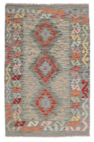  Kilim Afghan Old Style Rug 98X149 Wool Brown/Dark Yellow Small Carpetvista