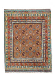  Afghan Fine Matot 173X233 Ruskea/Tummanpunainen Carpetvista