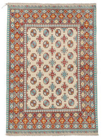  162X229 Afghan Fine Teppich Braun/Dunkelrot Afghanistan Carpetvista