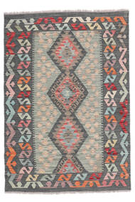  Orientalisk Kelim Afghan Old Style Matta 103X147 Brun/Mörkgrå Ull, Afghanistan Carpetvista