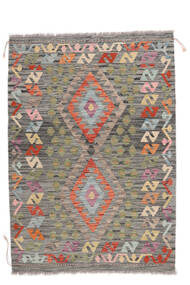  Oriental Kilim Afghan Old Style Rug 105X149 Brown/Dark Yellow Wool, Afghanistan Carpetvista