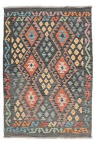  Kelim Afghan Old Style Matot 104X147 Ruskea/Musta Carpetvista