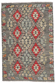  Kilim Afghan Old Style Tapis 101X152 De Laine Marron/Jaune Foncé Petit Carpetvista