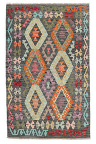  Kilim Afghan Old Style Tappeto 100X161 Di Lana Marrone/Nero Piccolo Carpetvista