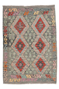 108X150 Kilim Afghan Old Style Rug Oriental Brown/Dark Yellow (Wool, Afghanistan) Carpetvista