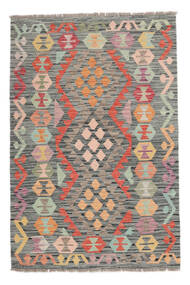  Itämainen Kelim Afghan Old Style Matot Matto 100X150 Ruskea/Tummankeltainen Villa, Afganistan Carpetvista