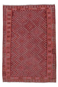  175X256 Kelim Afghan Old Style Matot Matto Tummanpunainen Afganistan Carpetvista