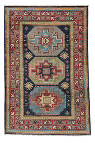118X182 絨毯 オリエンタル カザック Fine ブラック/茶色 (ウール, アフガニスタン) Carpetvista