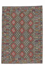 179X248 Kilim Afghan Old Style Rug Oriental Brown/Black (Wool, Afghanistan)