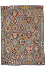  174X243 Κιλίμ Afghan Old Style Χαλι Μαλλί, Carpetvista