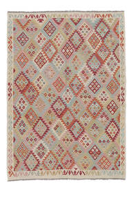 169X229 Kelim Afghan Old Style Matot Matto Itämainen Ruskea/Tummankeltainen (Villa, Afganistan) Carpetvista