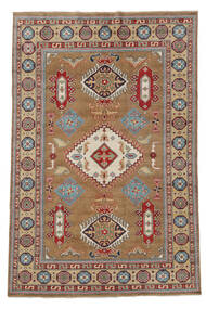  Orientalsk Kazak Fine Teppe 195X294 Brun/Mørk Rød Ull, Afghanistan Carpetvista