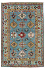 Tapete Oriental Kazak Fine 201X307 Castanho/Vermelho Escuro (Lã, Afeganistão)