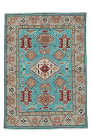  Kazak Fine Rug 145X204 Wool Brown/Green Small Carpetvista