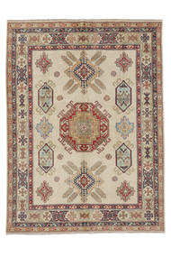 148X199 Kazak Fine Teppich Orientalischer Braun/Beige (Wolle, Afghanistan) Carpetvista