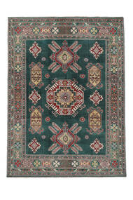 Tapete Oriental Kazak Fine 144X201 Preto/Vermelho Escuro (Lã, Afeganistão)
