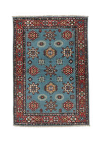  Orientalsk Kazak Fine Teppe 101X148 Svart/Mørk Blå Ull, Afghanistan Carpetvista