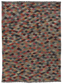Kilim Afghan Old Style Rug 149X204 Brown/Black Wool, Afghanistan Carpetvista