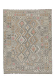 149X193 絨毯 オリエンタル キリム アフガン オールド スタイル 茶色/ダークグレー (ウール, アフガニスタン) Carpetvista