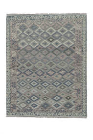  Kilim Afegão Old Style Tapete 151X193 Lã Cinza Escuro/Preto Pequeno Carpetvista