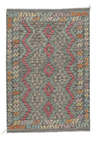  Kilim Afegão Old Style Tapete 127X185 Lã Amarelo Escuro/Verde Escuro Pequeno Carpetvista