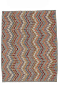  Orientalischer Kelim Afghan Old Stil Teppich 198X251 Braun/Dunkelrot Wolle, Afghanistan Carpetvista