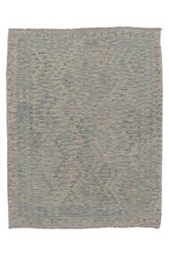 絨毯 キリム アフガン オールド スタイル 155X195 ダークイエロー/ダークグレー (ウール, アフガニスタン)