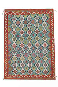  Kelim Afghan Old Style Vloerkleed 103X145 Wol Donkerrood/Zwart Klein Carpetvista